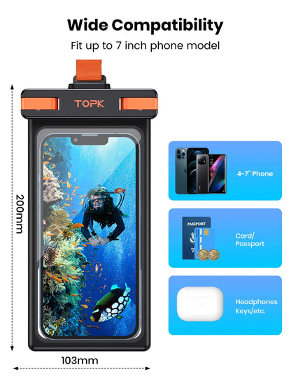 Waterproof Phone Sleeve 7"